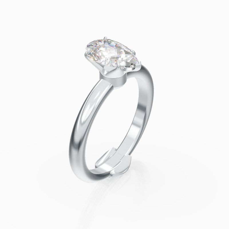 Rounded TRing & Pear Fantasy 1.0ct